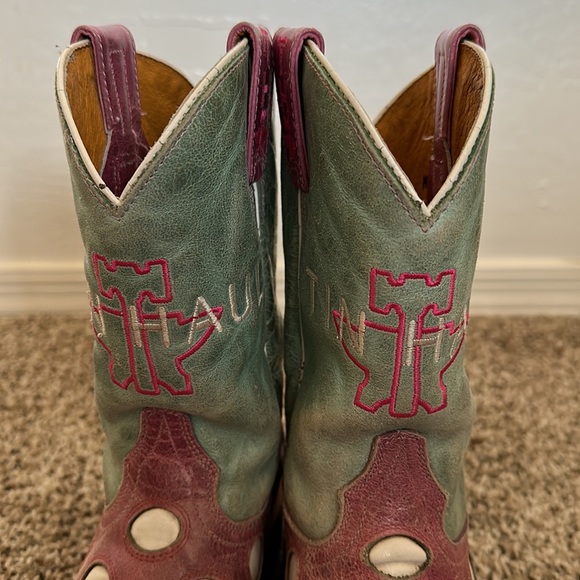 Little Miss Dotty Cowgirl Tin Haul Western Kid Boots - Picture 3 of 6